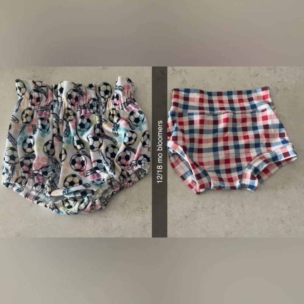 Colorful Soccer Print Bloomers
